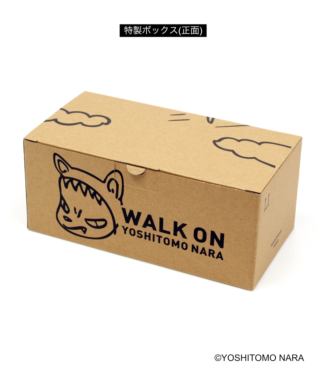 奈良美智 パタパタクロック [WALK ON(ベージュ)]｜ラムフロム - アート