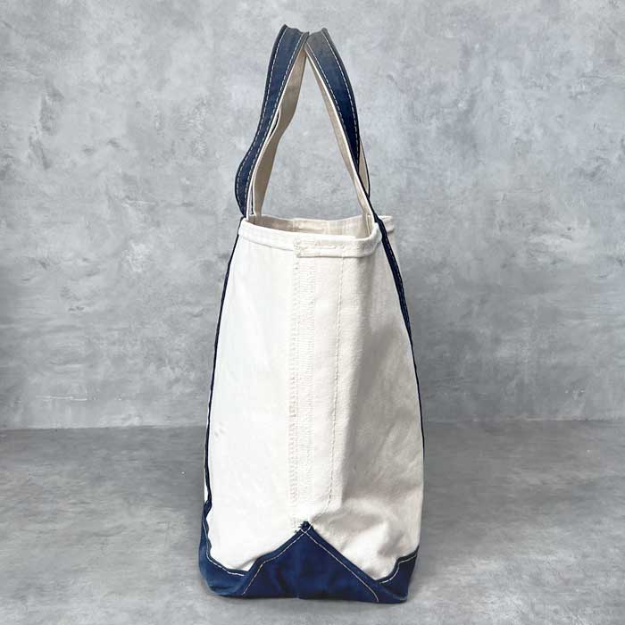 80-90'S L.L.BEAN TOTE BAG Made in USA NAVY/NATURAL 80-90年代 L.L.