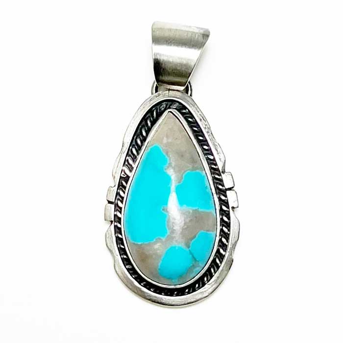 インディアンジュエリー ナバホ族 キングマンターコイズ ティア