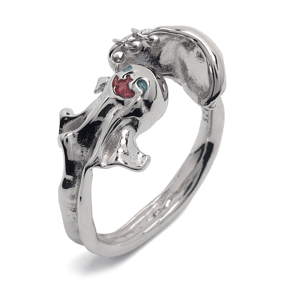 925 オバケのモチーフが可愛らしい遊び心をくすぐるリング [cr564