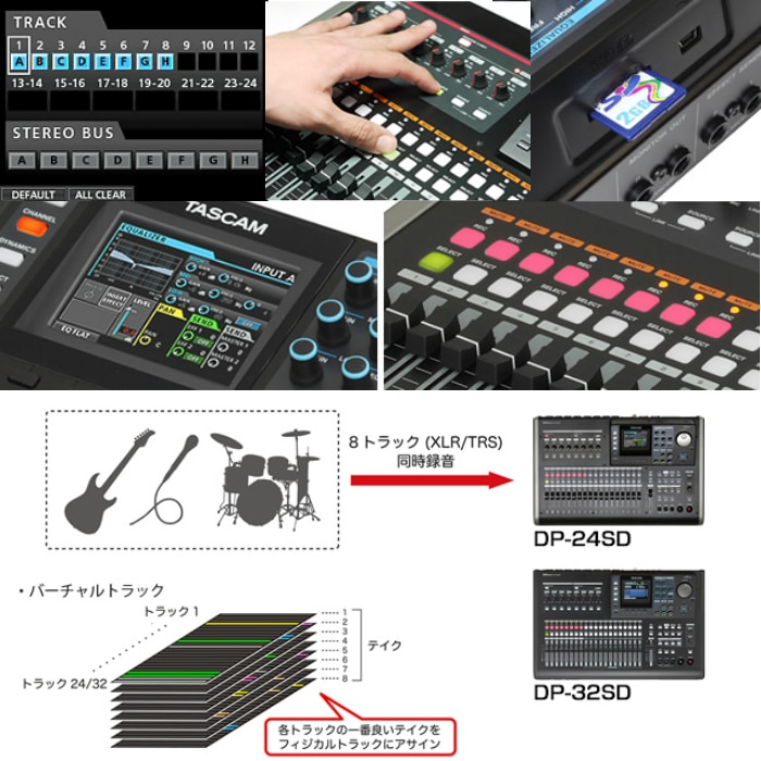 DP-24SD 【ポイント10倍】 24トラック SD/SDHC MTR(マルチトラック