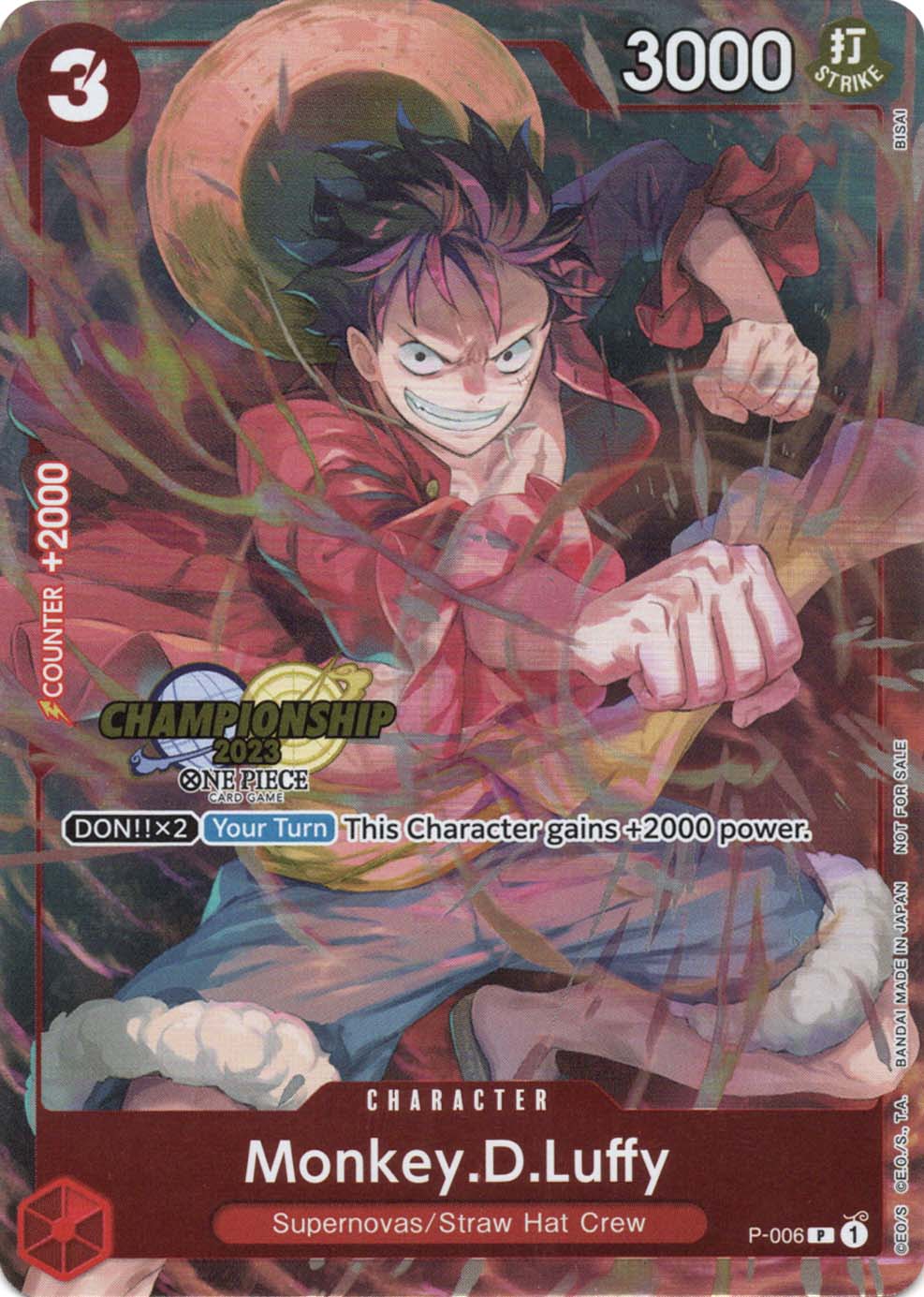 P】モンキー・D・ルフィ（CS 2023 Celebration Pack）《P-006》 | 海外
