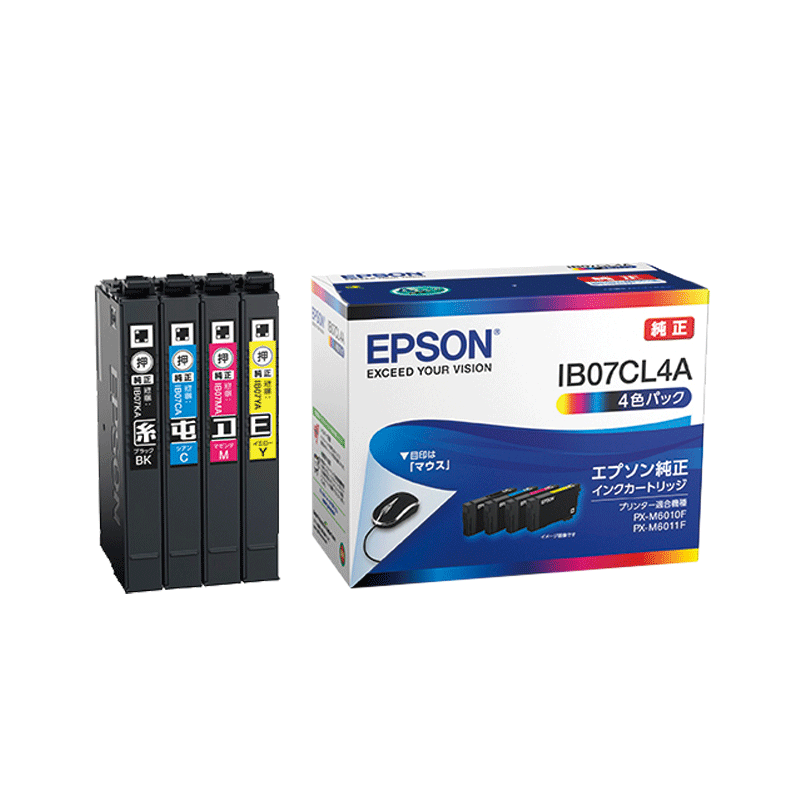 販売】エプソン インク IB07CL4A 4色パック標準インク 純正 | アケボノ