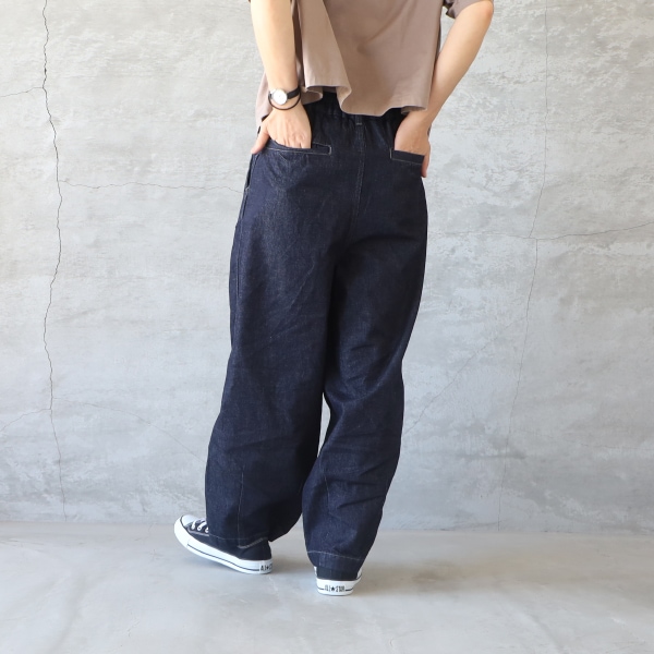 HARVESTY ハーベスティ NARROW CIRCUS PANTS demin one wash ナロー