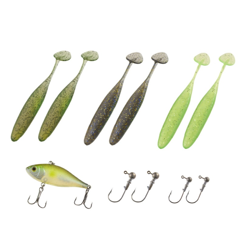 ブラックバス スターターセット バス 釣り 初心者 ルアー ワーム