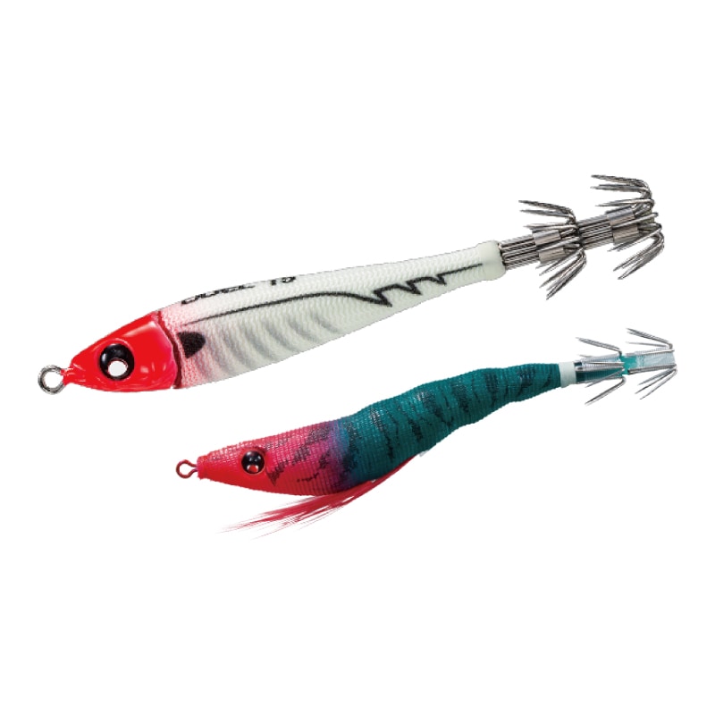 イージーイカメタルセット エビ型スッテ 80-95mm + 鉛スッテ 30号 +