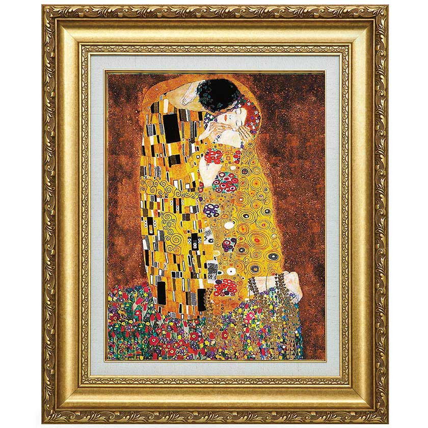音楽1』 クリムト 4号 立体複製名画 額装付 【ポイント5％還元中