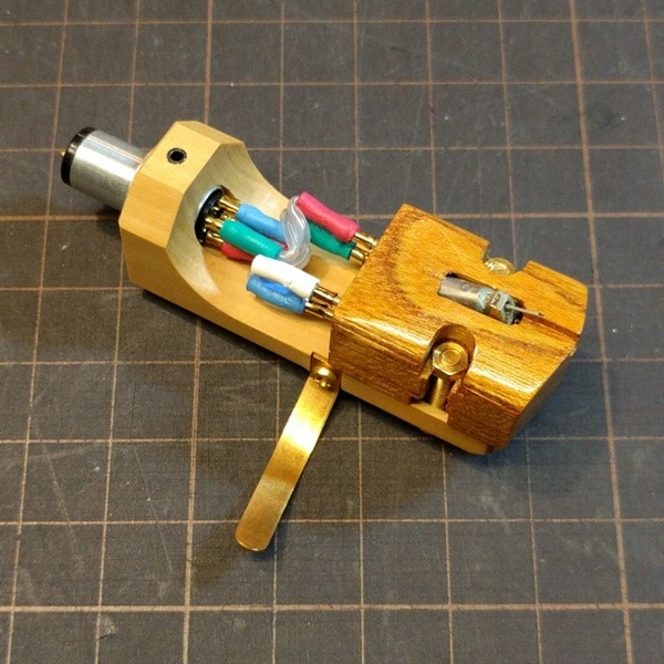 カートリッジ装着済セット】DENON DL-103 + 【DL103木製ボディ換装/欅