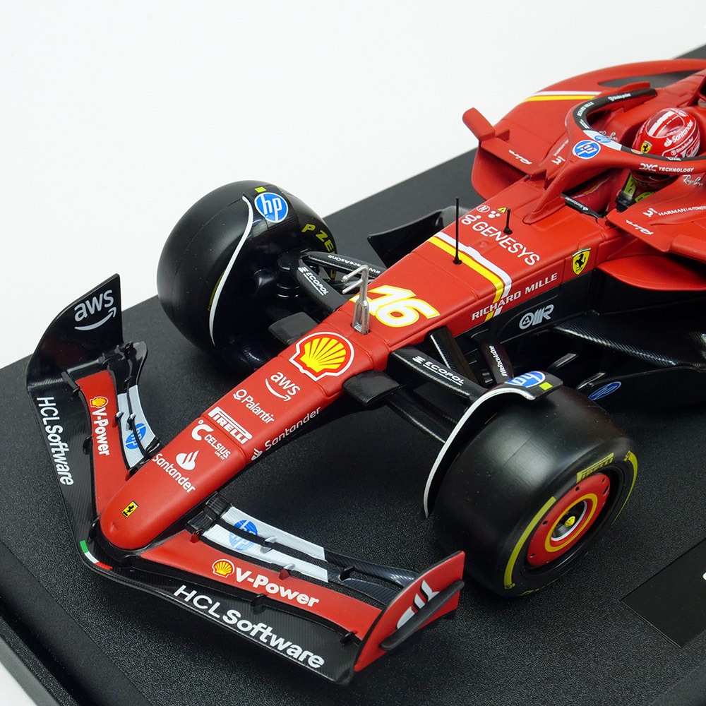 1/18 フェラーリ LED照明付ディスプレイケース【半艶ブライトレッド】