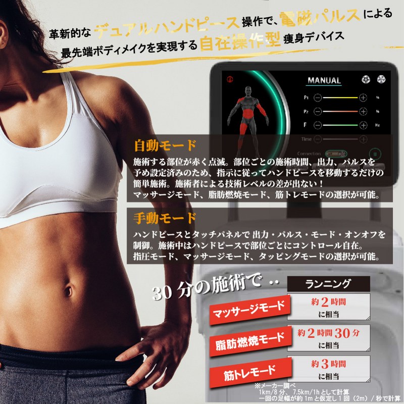 痩身機器 電磁パルス オートラス ハンドピース型 ZENIXの通販｜美セラ