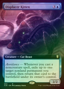 FOIL】【英】ディスプレイサーの仔猫/Displacer Kitten[青R]【CLB