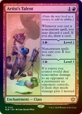 FOIL】【英】美術家の才能/Artist's Talent[赤R]【BLB