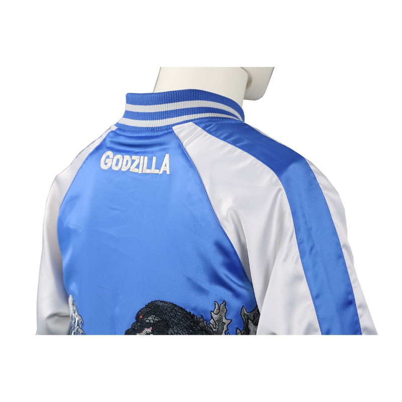 富嶽ゴジラ 刺繍 スカジャン （XESKY01） | コラボデザイン,ゴジラ
