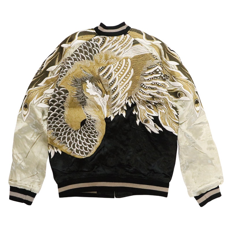 花旅楽団 はなたびがくだん 鳳凰 柄 刺繍 和柄 リバーシブル