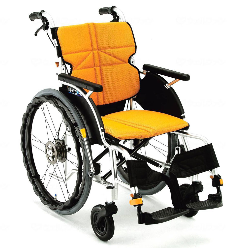 NEXT-11B ネクストコア 自走用車椅子 背折れ式・介助ブレーキ付き・背