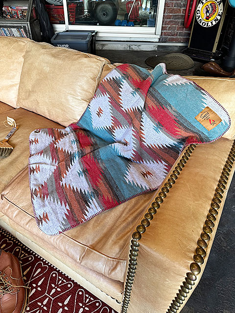 ランバー フリースブランケット Sサイズ （オルテガ柄/ミックス） 70cm