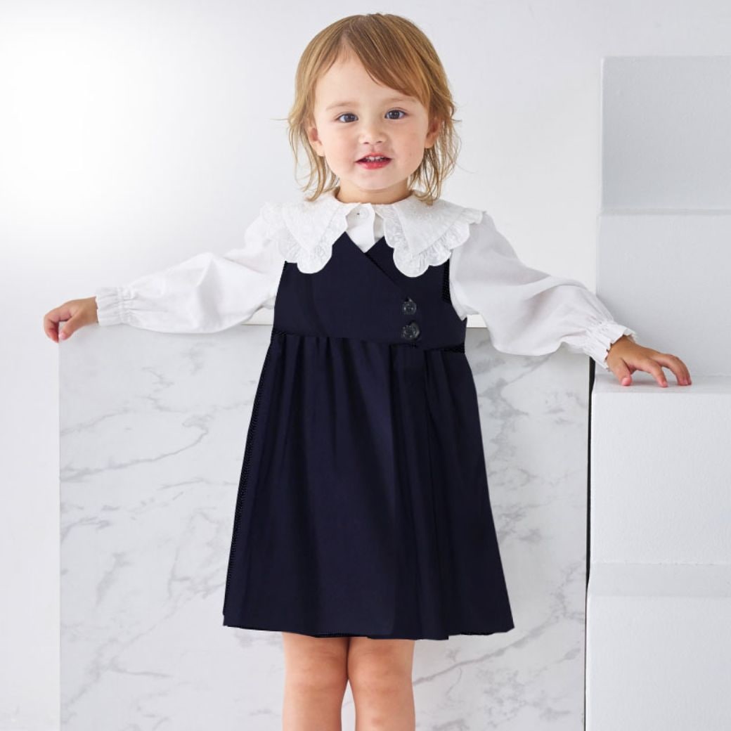 ジャンパースカート 90 100cm (2576-3106) CHOPIN blue/ショパンブルー