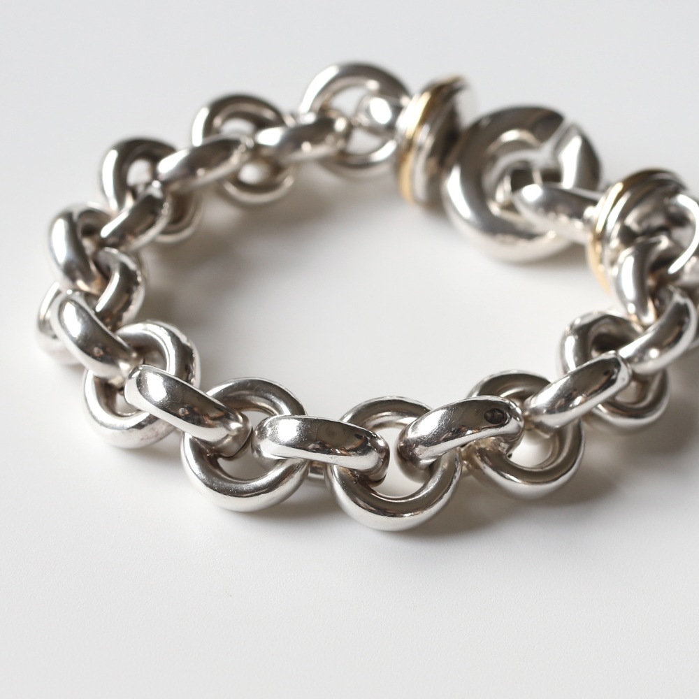 1990s】TIFFANY&Co. Round Link Chain Bracelet | VINTAGE | MATILDE