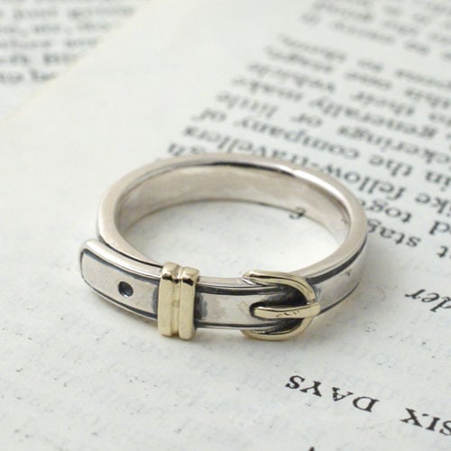 Garden of Eden K10 COMBI BACKLE RING の販売【CHARCOAL*GREEN】公式