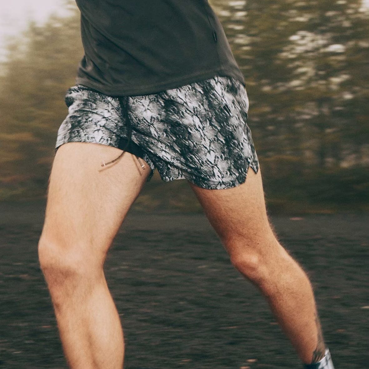 charbon / PYTHON PATTERN 7 POCKETS RACING SHORTS (UNISEX) W/PYTHON