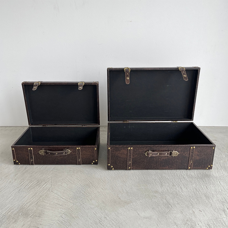 バックルボタン・ラージレザートランクL (S) | トランクボックス・収納