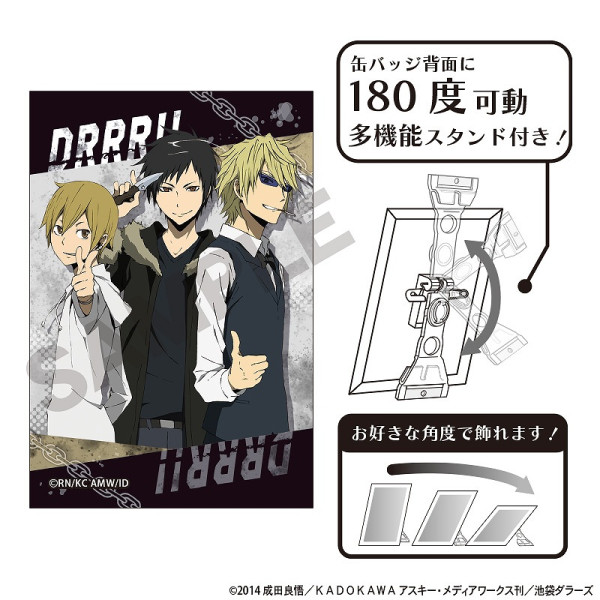 デュラララ!!×2 アート缶バッジ＿平和島静雄