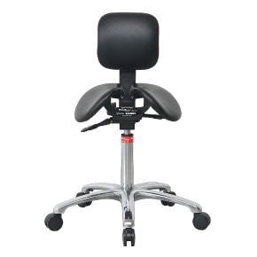 Salliチェアー[Salli Chin] バックサポート付（ブラック） ※開封後の