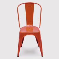 tolix トリックス/A-Chair Aチェア/ホワイト・レッド [パリ カフェの