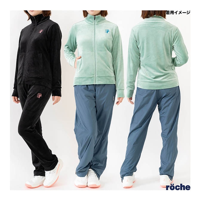 ローチェ roche テニスウェア レディス ベロアジャケット 259515