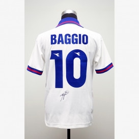 バッジョ直筆サイン入りイタリア代表1994アウェイユニフォーム | THE