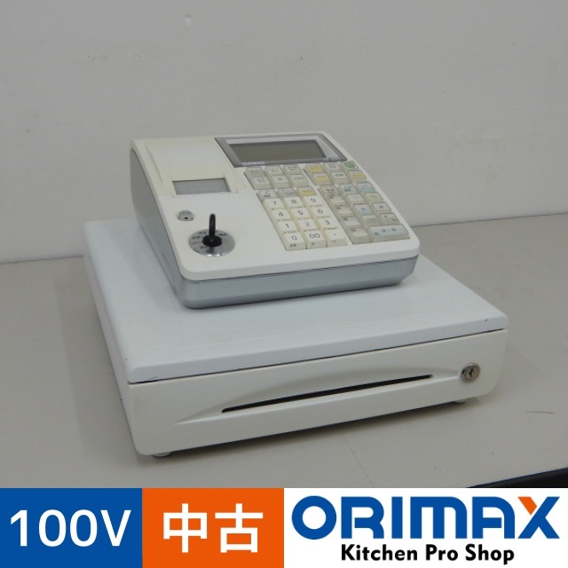 中古】 A06975 電子レジスター カシオ TE-400-WE 2016年製 100V 10部門