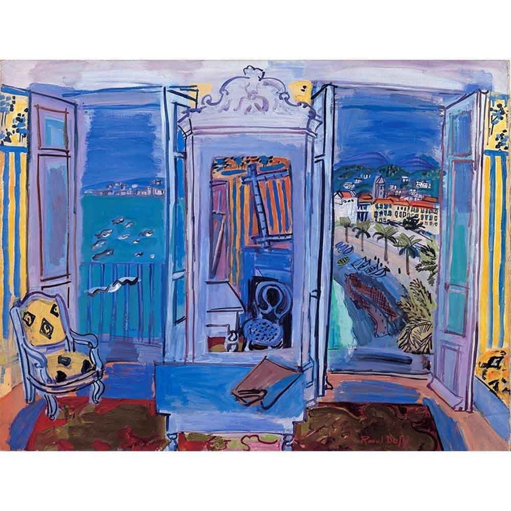 ニースの窓辺 【8号】 ラウル・デュフィ 【 額縁が選べる 額入り 複製