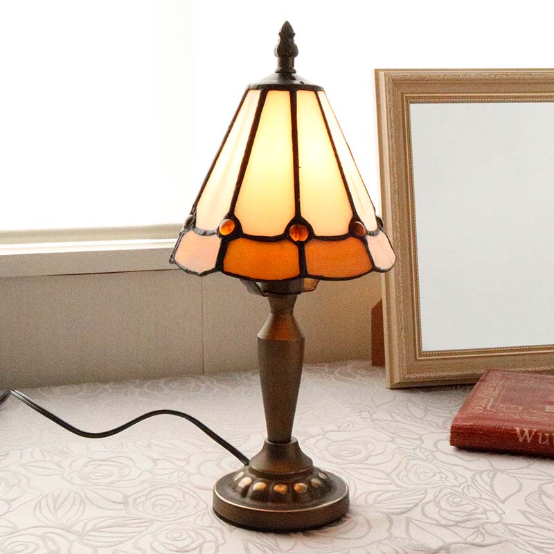 アンティーク調 ステンドグラスランプ 40W E17