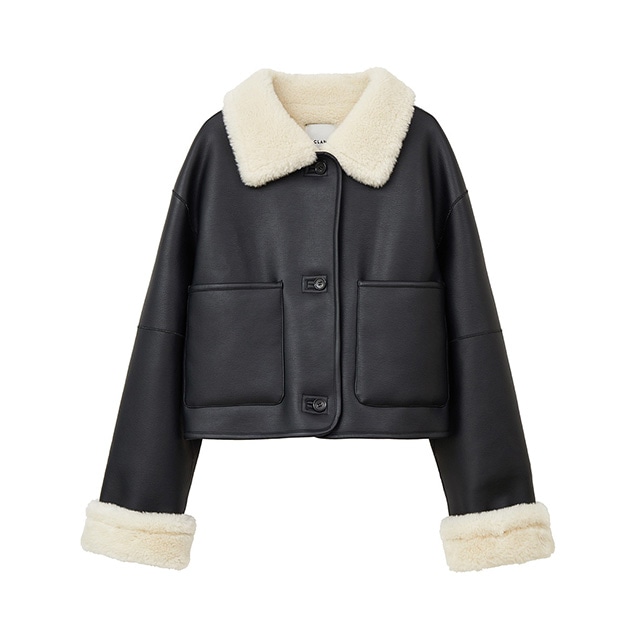 CLANE / クラネ VEGAN LEATHER BOA SHORT JACKET｜アーストライブ