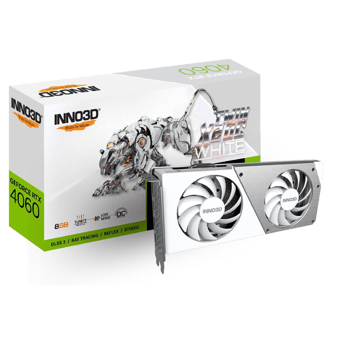 INNO3D GEFORCE RTX 4060 TWIN X2 OC WHITE N40602-08D6X-173051W
