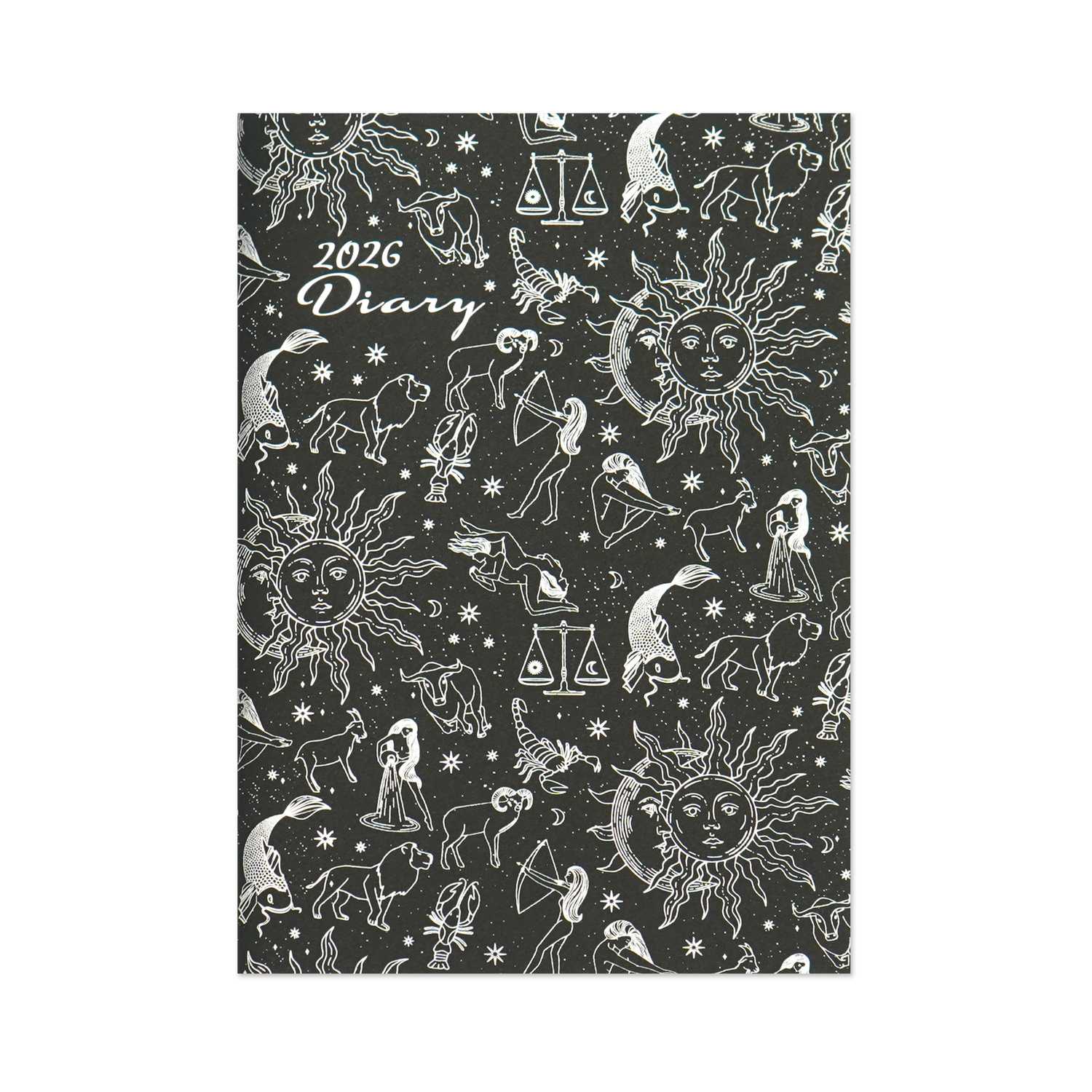 2026ダイアリーA6 プレミアムダイアリー漆黒｜dy-158 | カレンダー