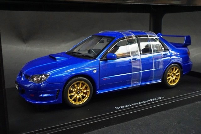 1/18 オートアート 78681 スバル インプレッサ WRX STi 2006 ブルー