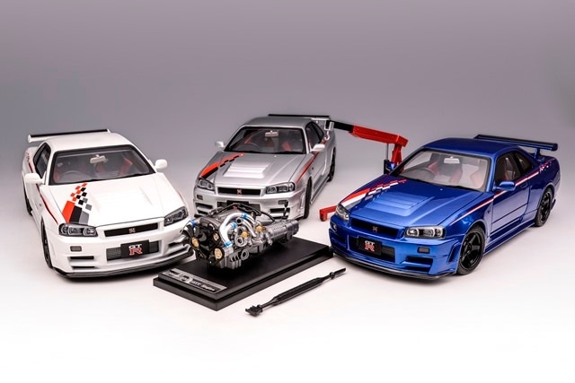 新品 M83429 モーターヘリックス 1/18 Nissan Skyline GT-R (R34