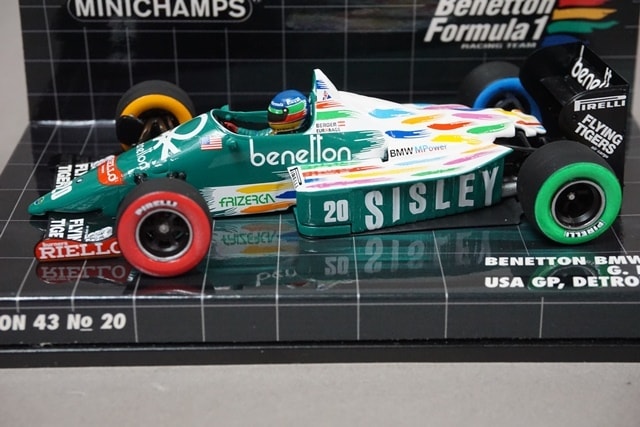 1/43 ミニチャンプス 400860020 ベネトンBMW B186 G.ベルガー アメリカ