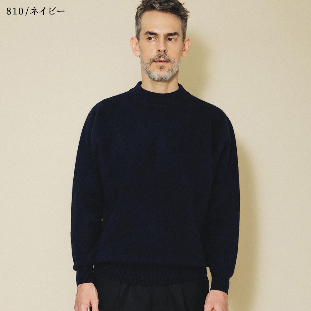 カシミヤ100％ Wフェイストレーナー | Men's Knit | FUKAKINET