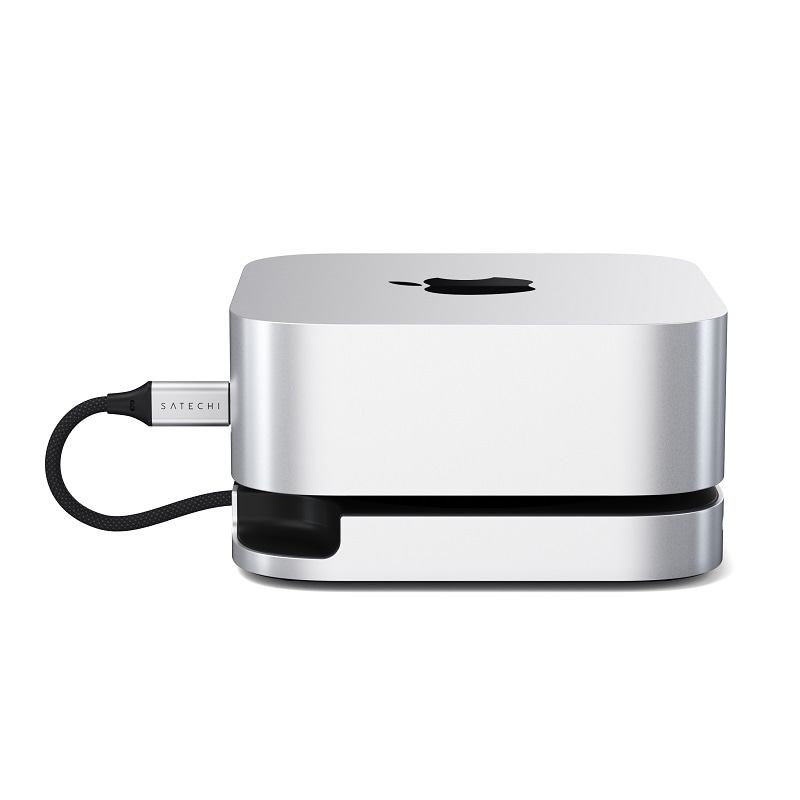 Satechi MAC MINI M4 STAND & HUB WITH SSD ENCLOSURE スタンド＆ハブ