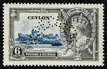 イギリス国王ジョージ5世 即位25周年記念切手4種セット 穿孔あり