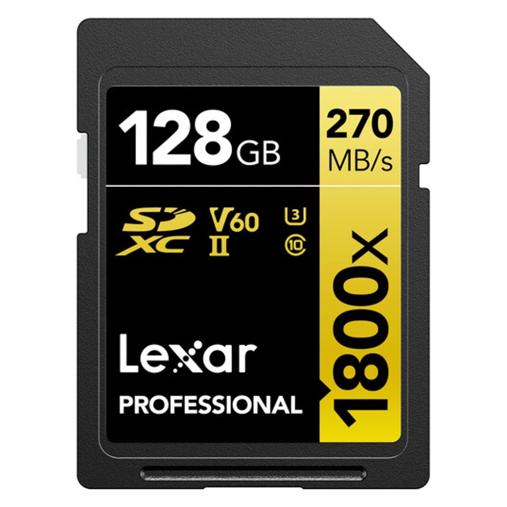 128GB SDXCカード SDカード Lexar レキサー Professional GOLD 1800x