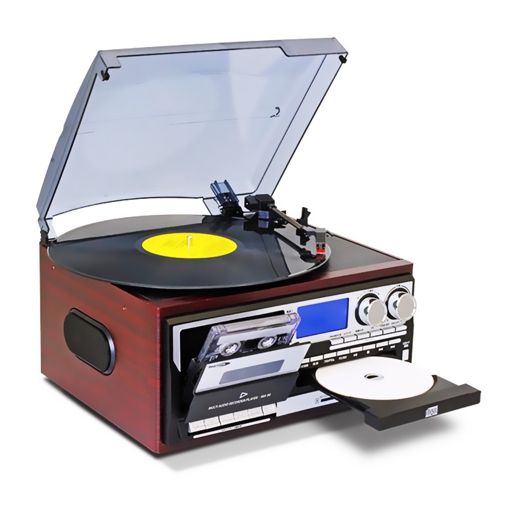 マルチオーディープレーヤー レコードプレーヤー CDラジカセ Bearmax