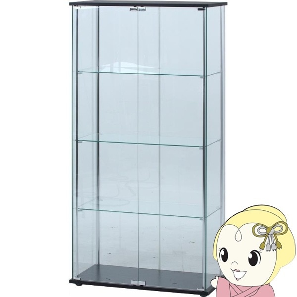 送料無料(沖縄・北海道・離島除く)□ガラスコレクションケース 大型 4