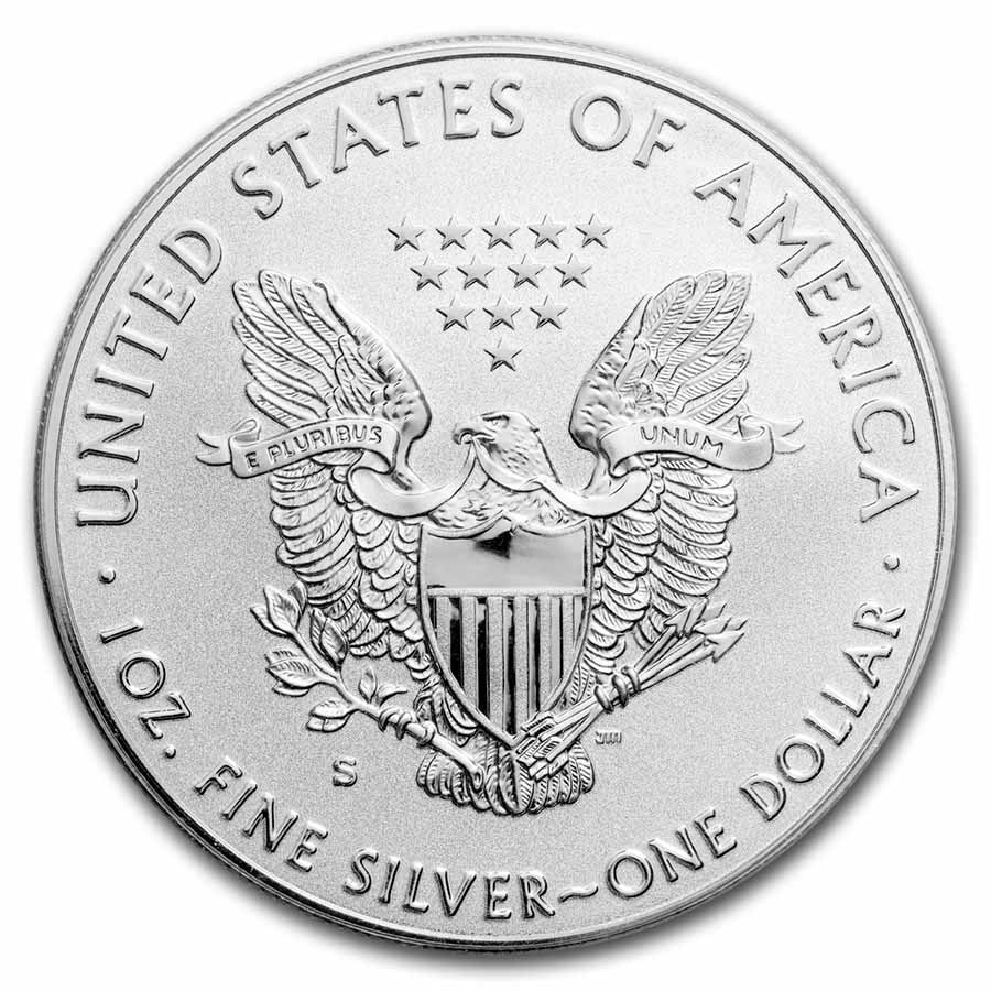 2019年 イーグル 銀貨 1オンス エンハンスト リバース プルーフ 1ドル