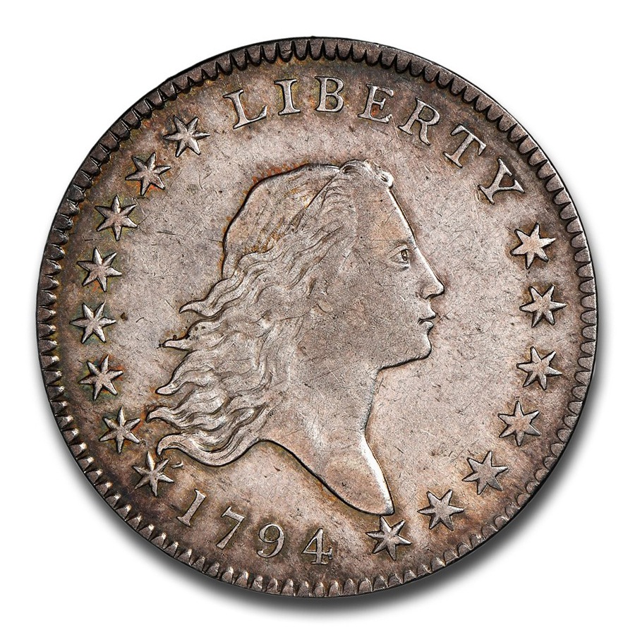 1794年 フローイング ヘア ハーフ ダラー 銀貨 50セント シルバー