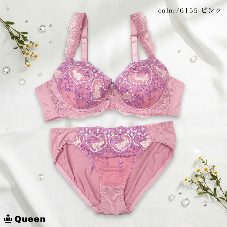 ソフトワイヤーブラジャー＆ショーツセット（Gカップ・アンダー70/75