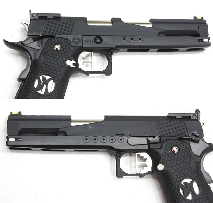 ARMORER WORKS ハイキャパ 5.1 レースガン ガスブローバック BK | ガス