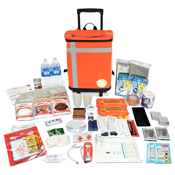 EX.48防災バッグ TANAKA防災士ブラザーズモデル 2人用プレミアム SE5-8